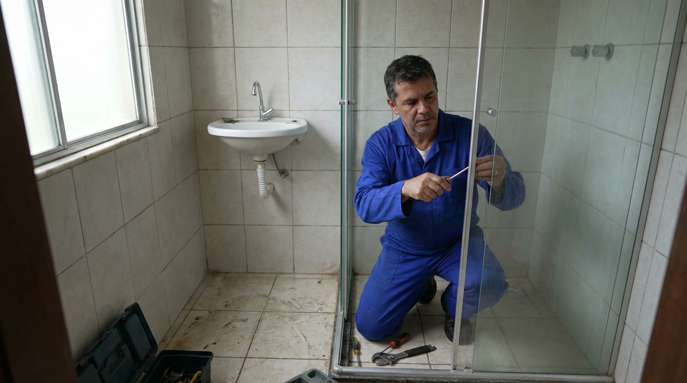 Troca de Roldanas e Trilhos em Botujuru, Mogi das Cruzes‑SP